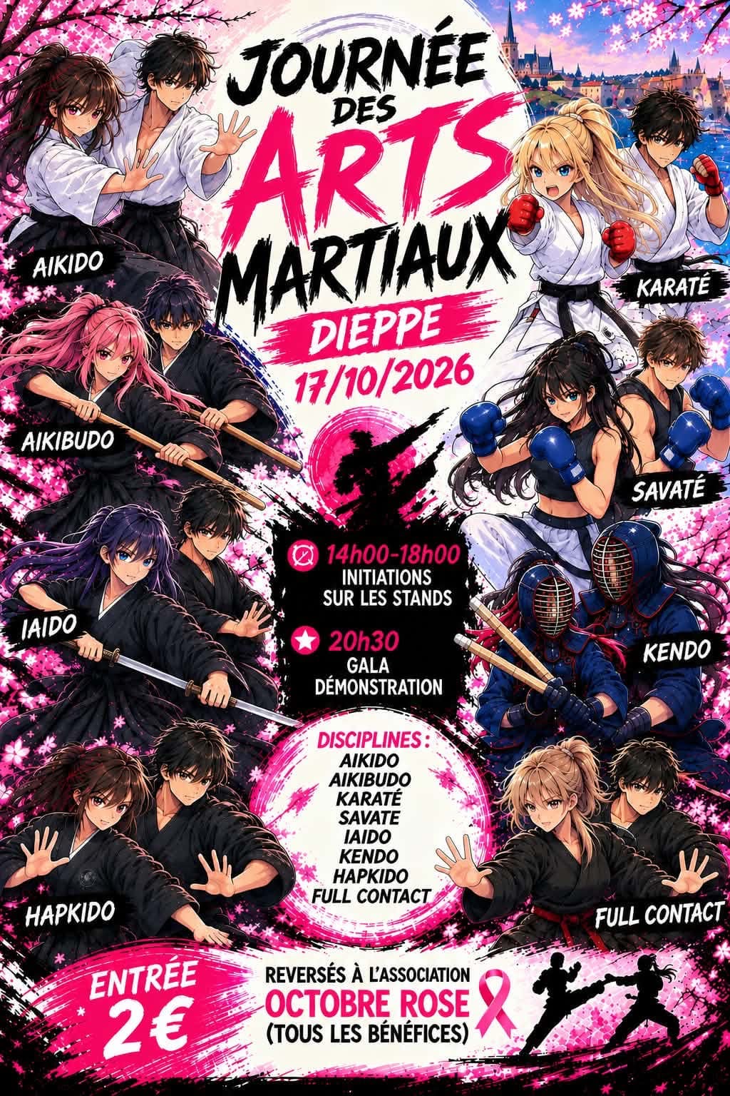 Aikibudo journée des arts martiaux Dieppe 17-10-2026